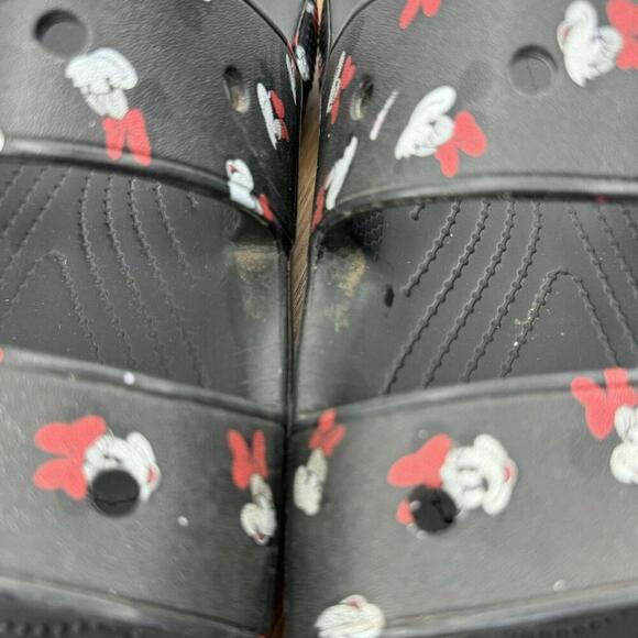 Crocs Disney Womens Minnie Mouse Black Slides Sandals Size 11 Mens 9 - Picture 6 of 6